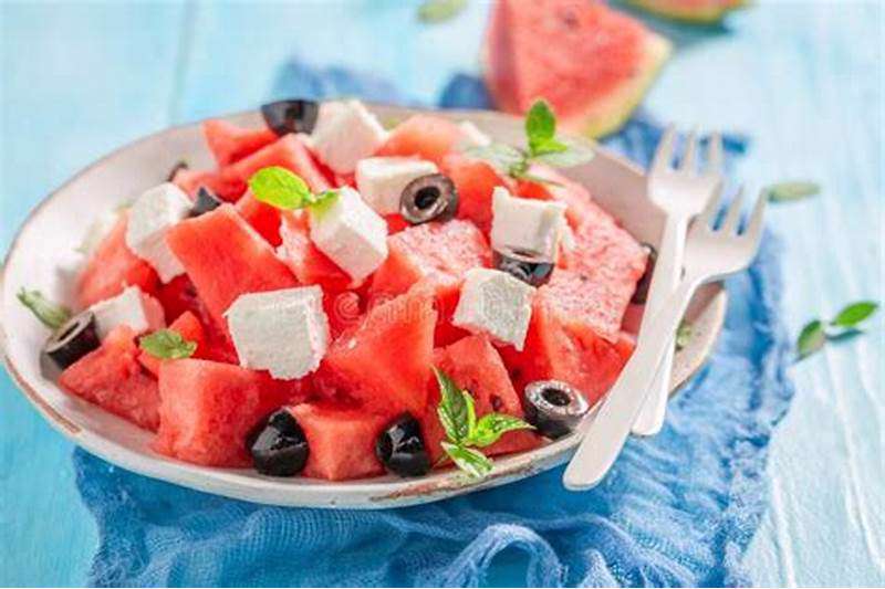 طرز تهیه سالاد هندوانه و پنیر سالاد هندوانه و پنیر