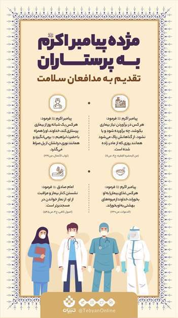 مژده پیامبر اکرم به پرستاران
