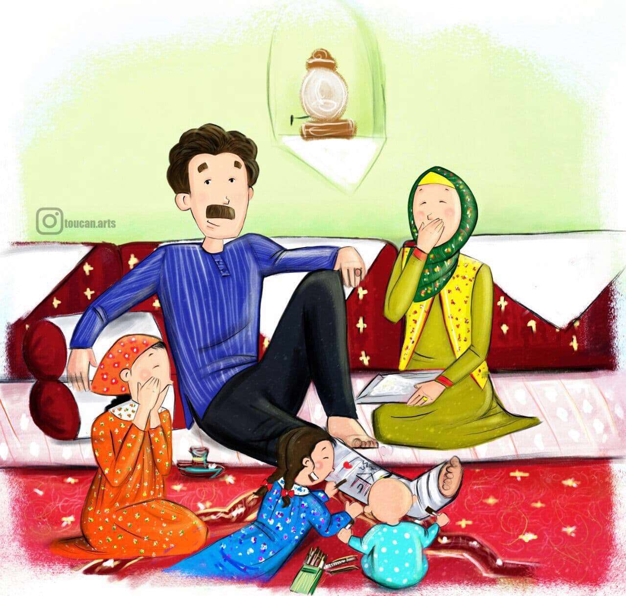 کارتون خانواده ایرانی