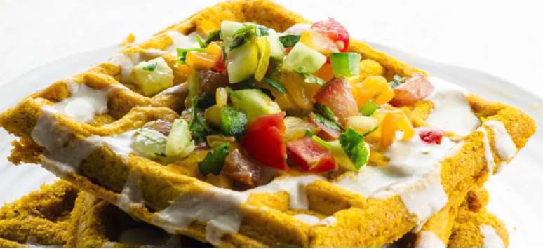 طرز تهیه وافل فلافل گیاهی طرز تهیه وافل فلافل گیاهی
