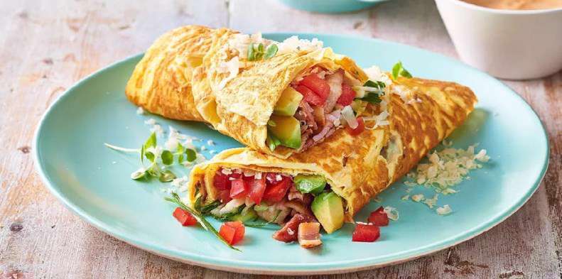 طرز تهیه غذای کتو" اگ رول" تخم مرغ رولی