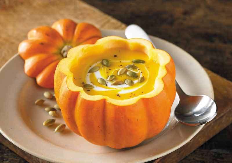 طرز تهیه چند پیش غذای ساده سوپ کدو حلوایی با شیر