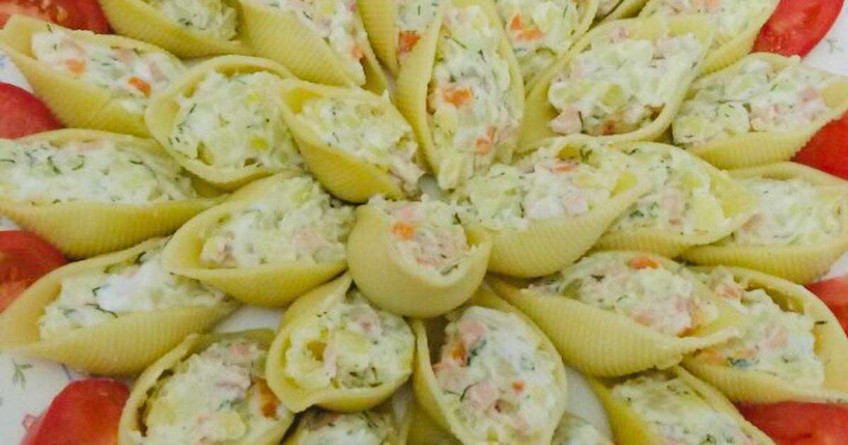 طرز تهیه چند پیش غذای ساده سالاد سیب زمینی در جامبو شلز