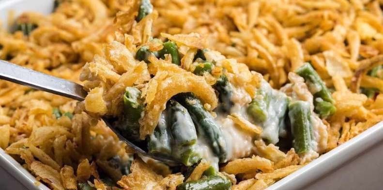 طرز تهیه کاسرول مرغ با لوبیاسبز کاسرول لوبیا سبز