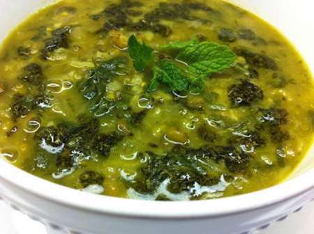 آش اسفناج برای سفره افطار