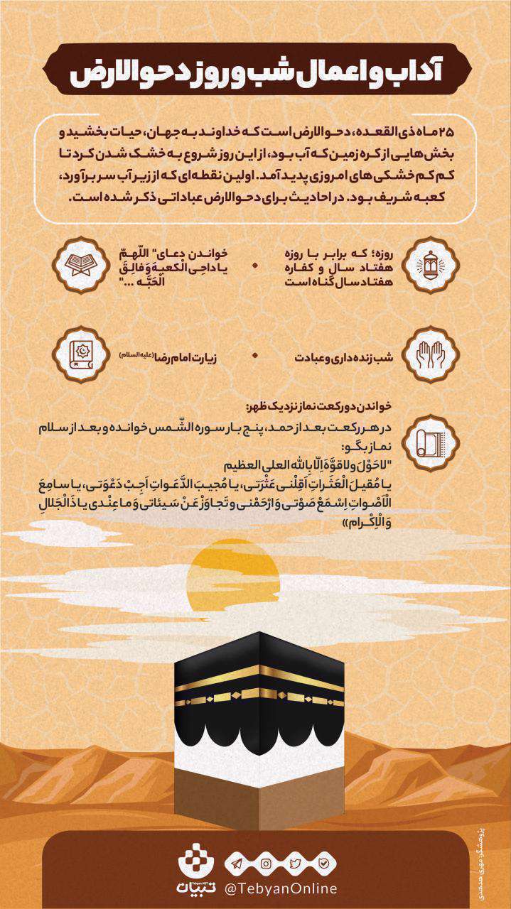 روز دحوالارض - اینفوگرافیک