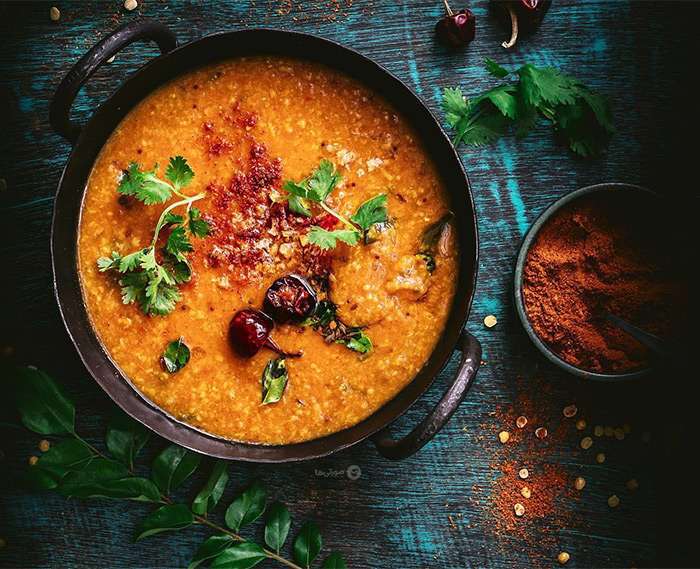 عدسی با بلغور گندم