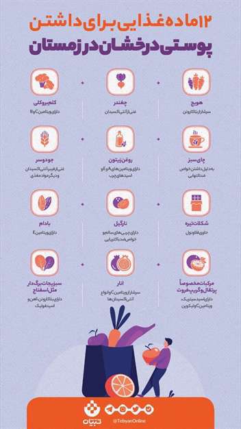 12 ماده غذایی برای داشتن پوستی درخشان در زمستان