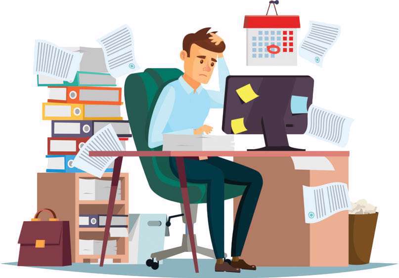 اشتباه در محلکار ، دروغ ، شایعه پراکنی، فخر فروختن، زیرآب زنی، تنفر از کار ،