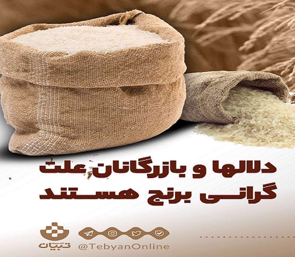 دلالها ، بازرگانان، افزایش قیمت برنج،