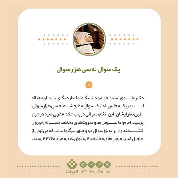 پاسخ به 30 هزار مسأله در یک مجلس!