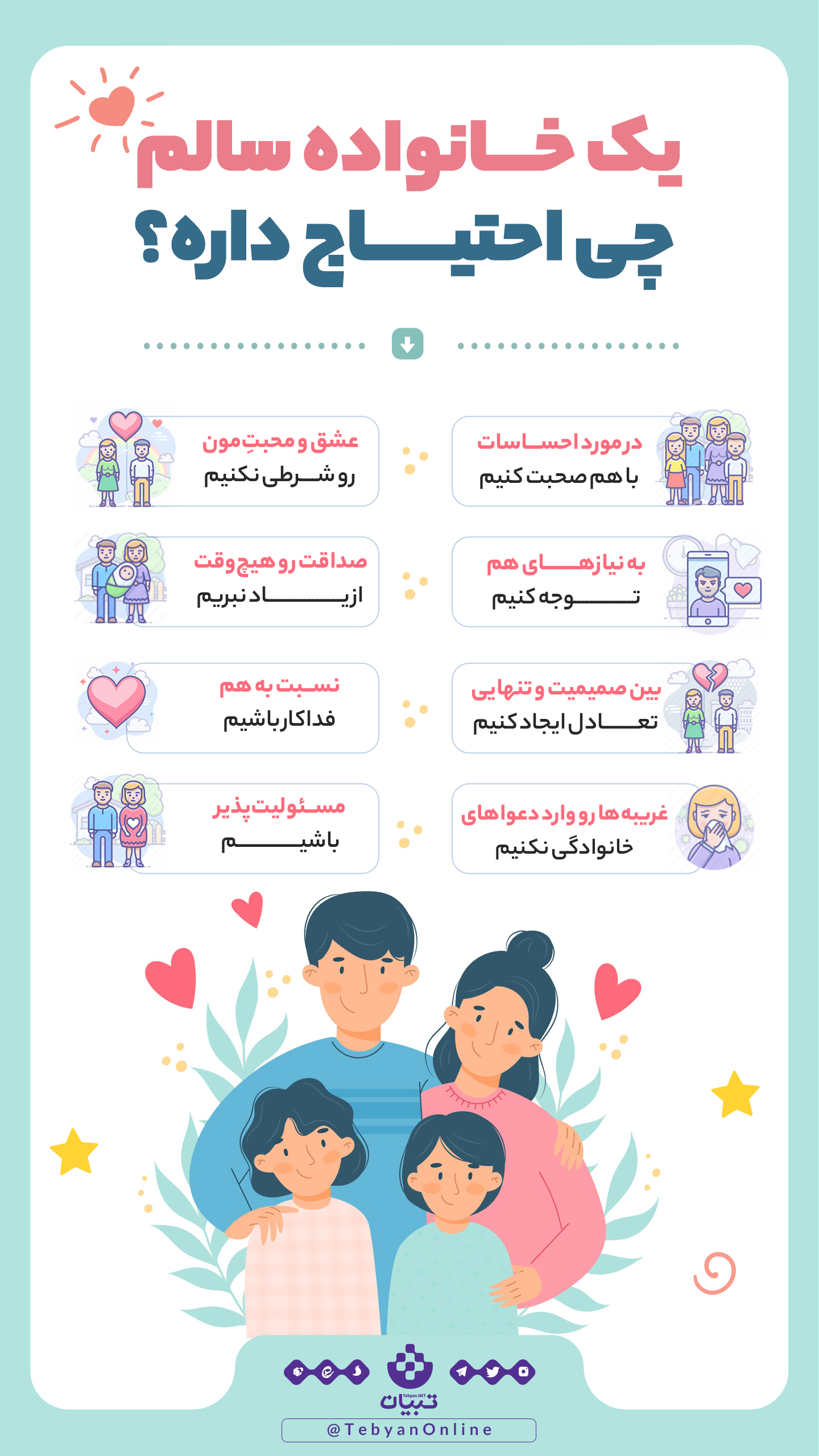 خانواده سالم ، اینفوگرافیک