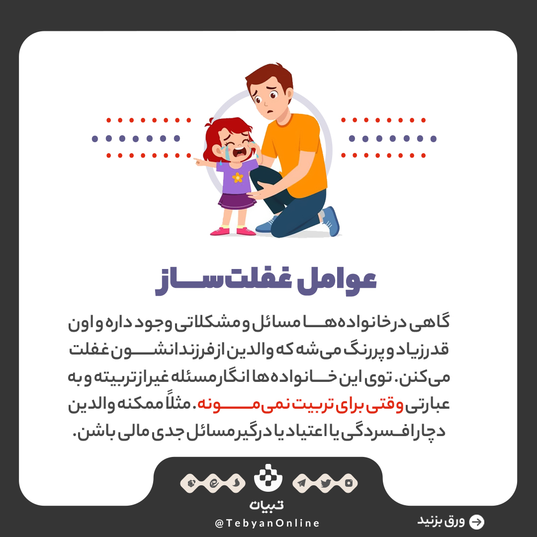 ویژگیهای پدرمادرهای غافل ویژگیهای پدرمادرهای غافل