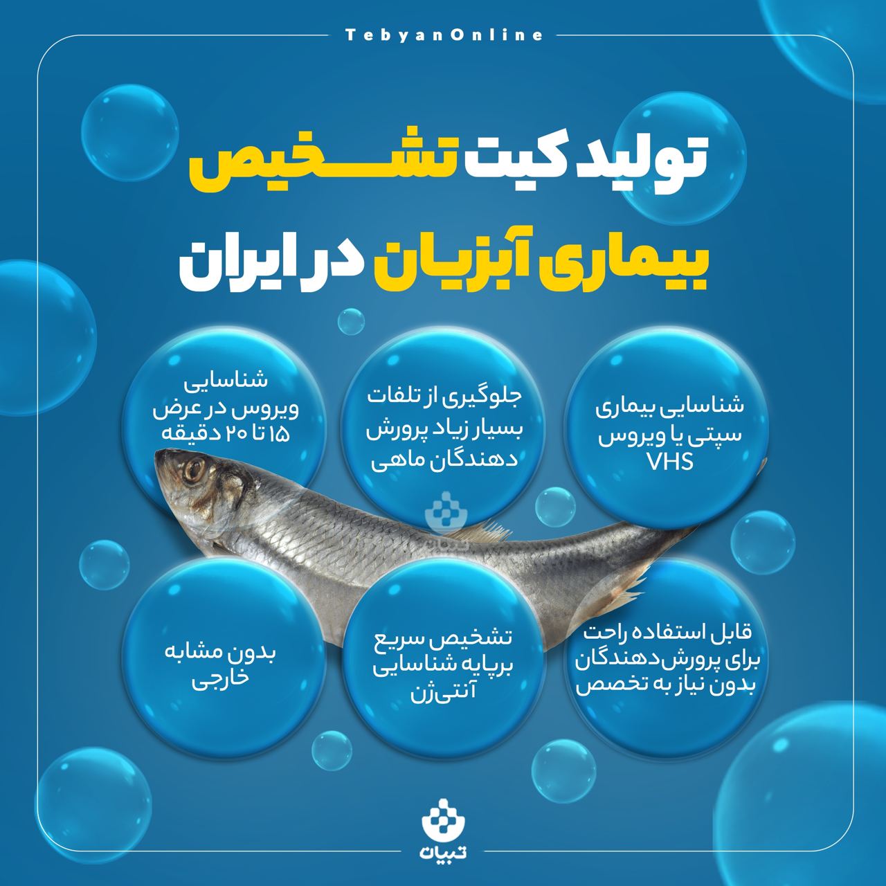 تولید کیت تشخیص بیماری آبزیان تولید کیت تشخیص بیماری آبزیان