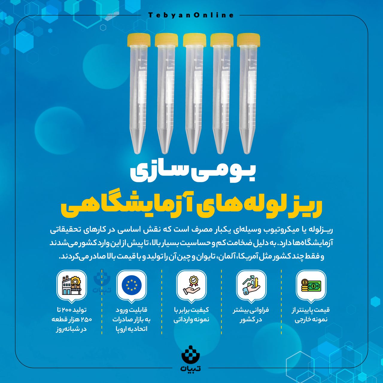 بومیسازی ریزلولههای آزمایشگاهی بومیسازی ریزلولههای آزمایشگاهی