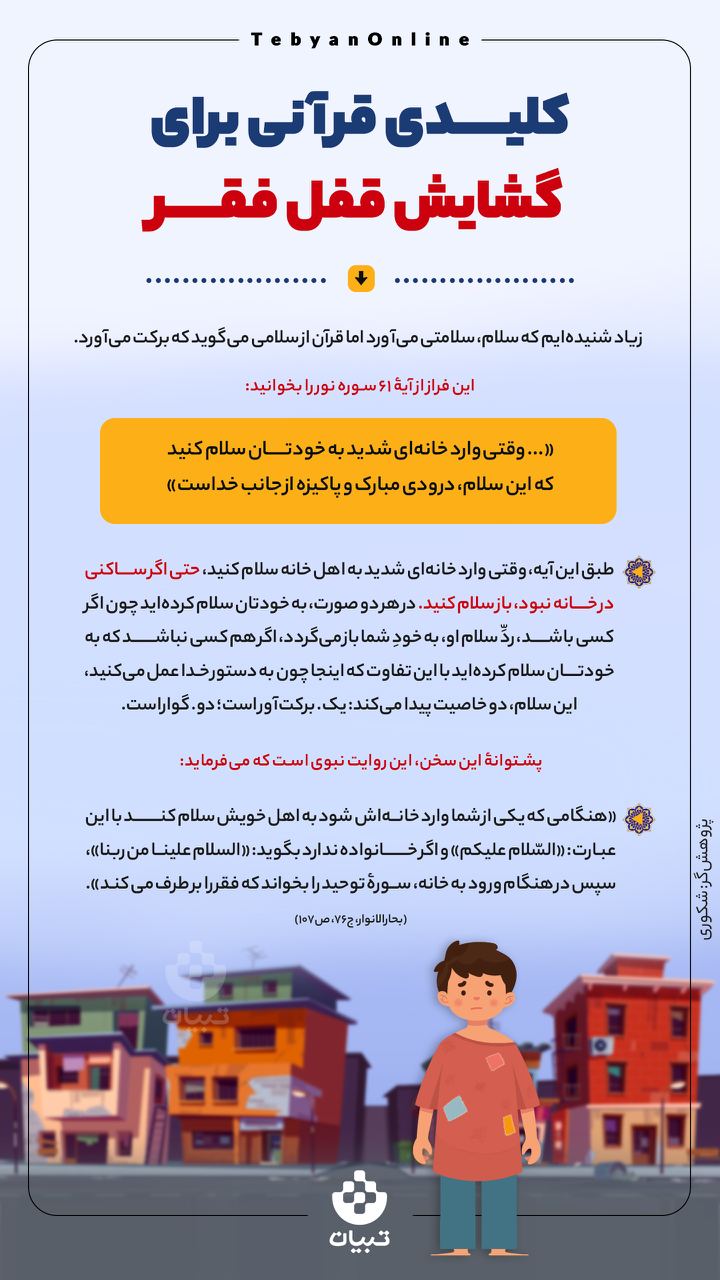 سلام کردن ، اینفوگرافیک ،کلیدی قرآنی، گشایش قفل فقر ، سلام کردن ، اینفوگرافیک ،کلیدی قرآنی، گشایش قفل فقر ،