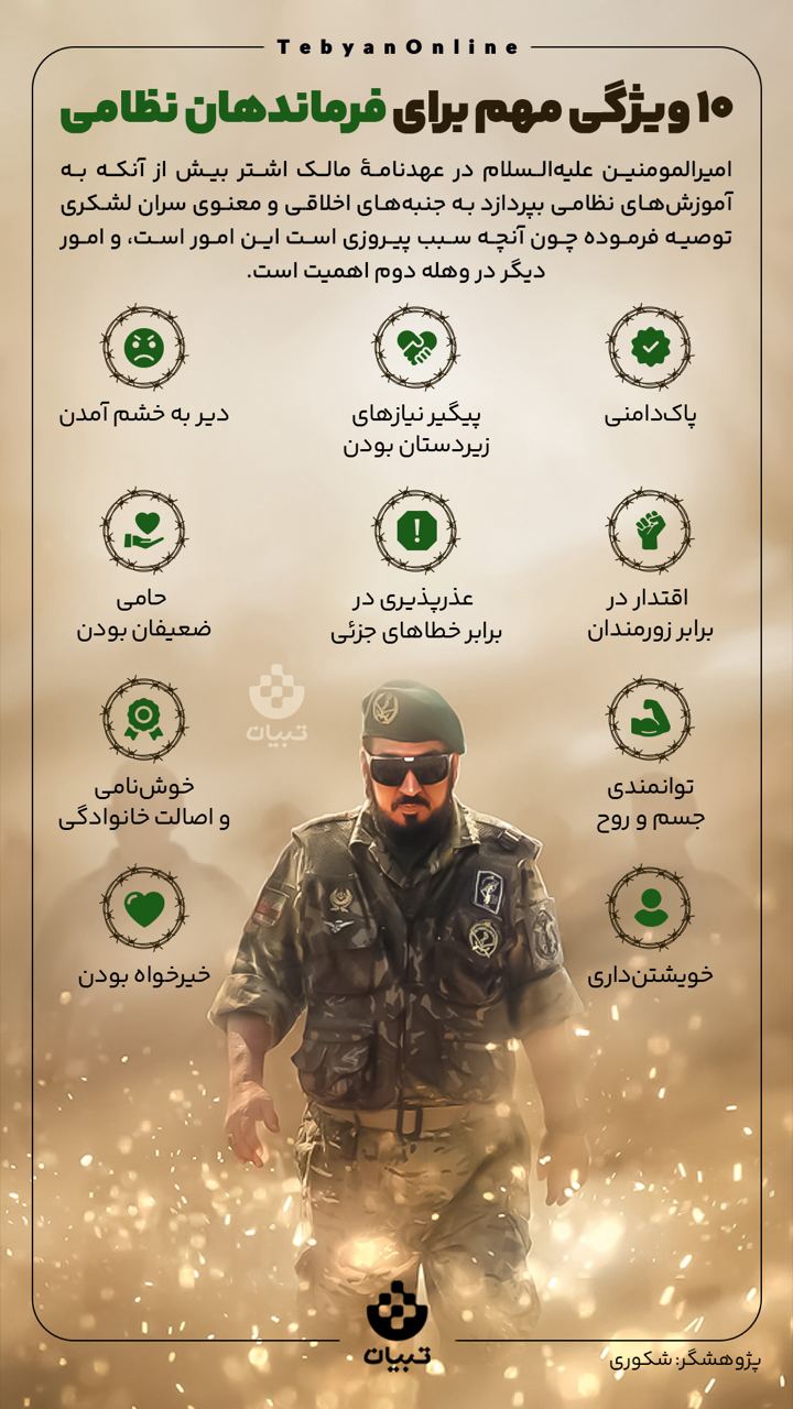 اینفوگرافیک ، فرماندهان نظامی ،