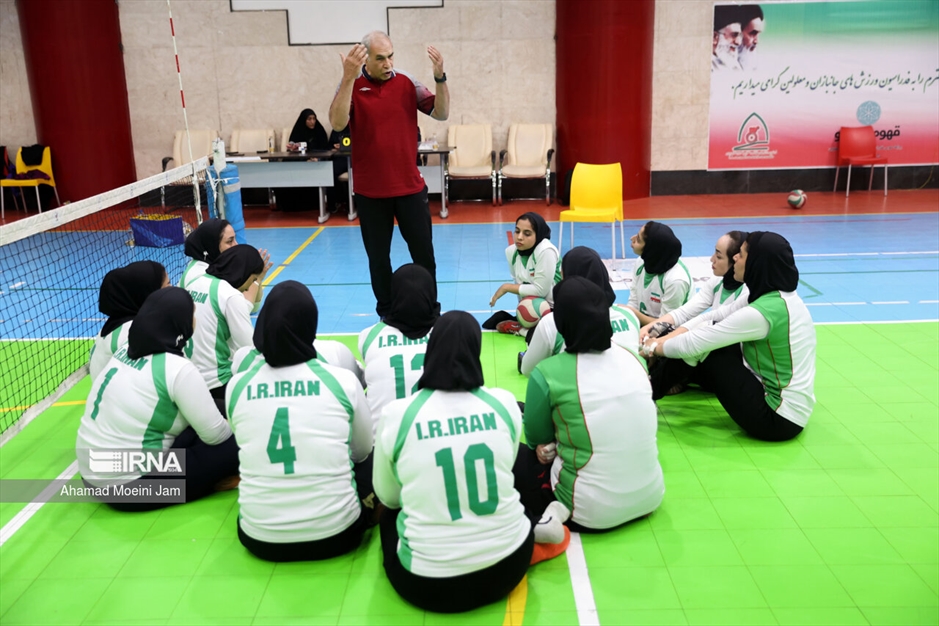 تمرین تیم ملی والیبال نشسته زنان