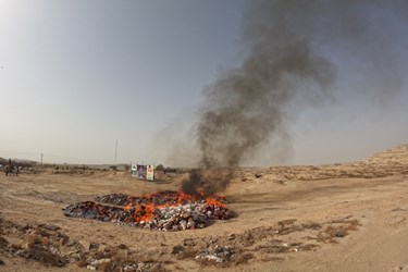 امحاء محموله ۵۲ تنی کالای قاچاق در هرمزگان