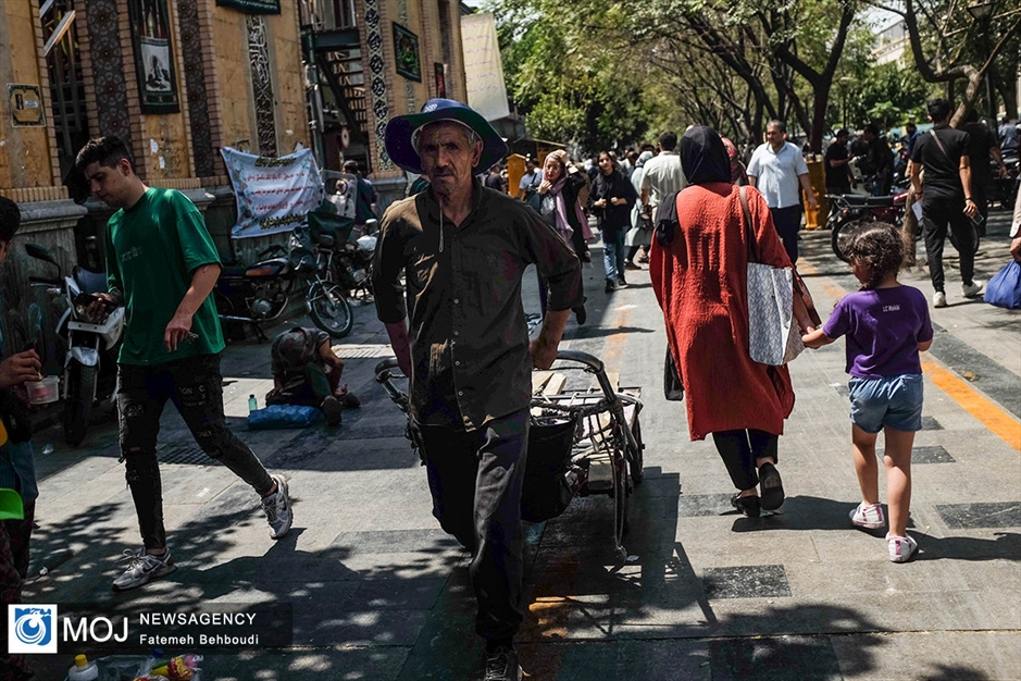 مردم تهران در گرمترین روزهای تابستان