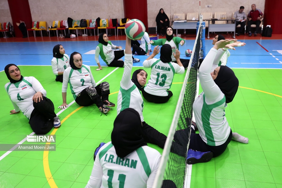 تمرین تیم ملی والیبال نشسته زنان