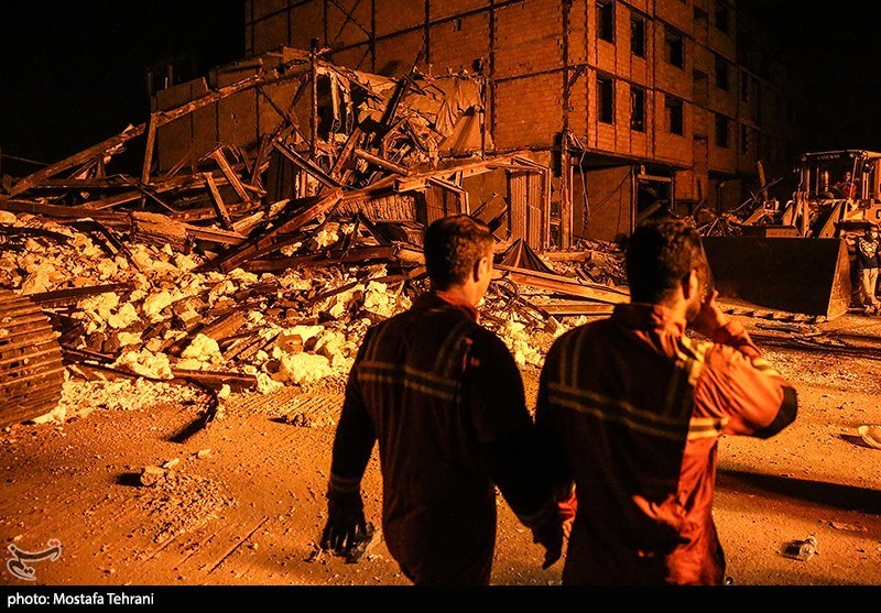 ریزش چند ساختمان در حال ساخت در جنوب تهران