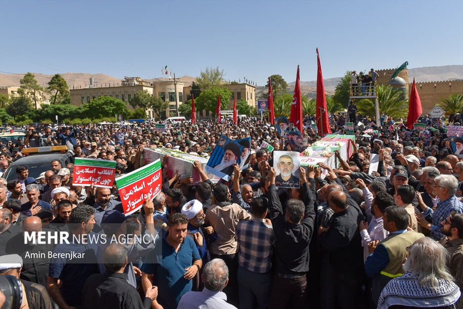 تشییع ۲ شهید حادثه تروریستی حرم شاهچراغ (علیه‌السلام)