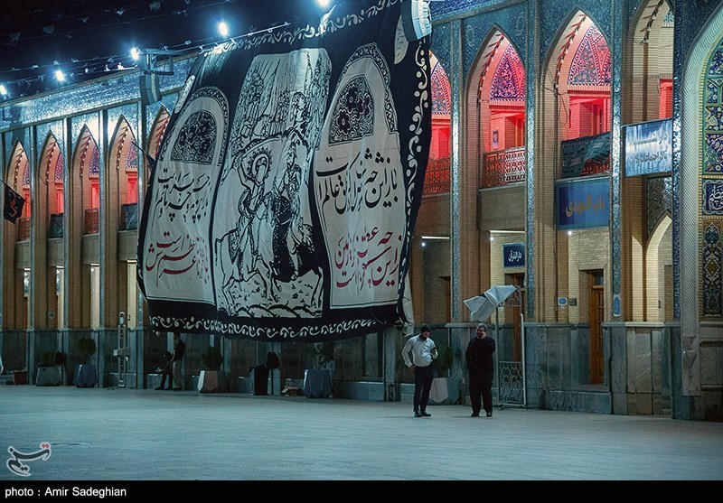 حرم مطهر شاهچراغ علیه‌السلام  بعد از حادثه تروریستی