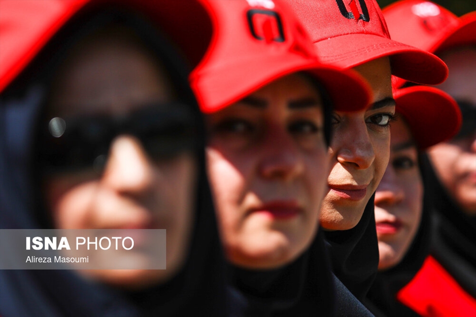 مراسم پایان دوره آتش‌ نشانان داوطلب