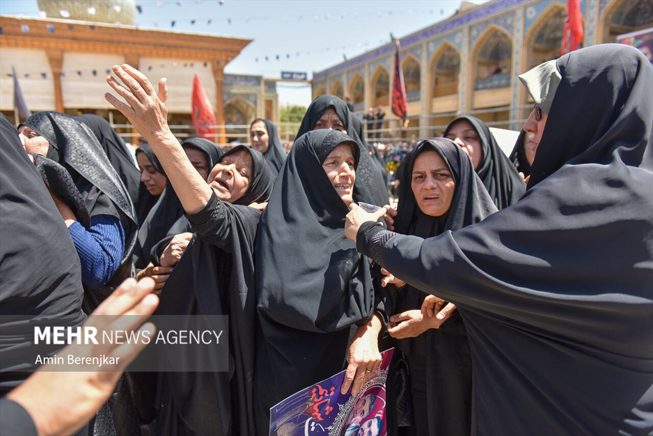 تشییع ۲ شهید حادثه تروریستی حرم شاهچراغ (علیه‌السلام)