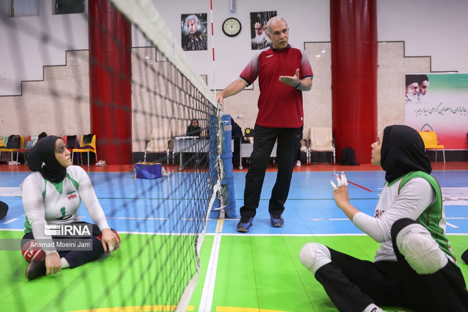 تمرین تیم ملی والیبال نشسته زنان