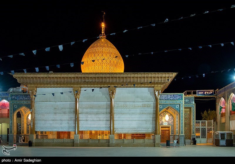 حرم مطهر شاهچراغ علیه‌السلام  بعد از حادثه تروریستی