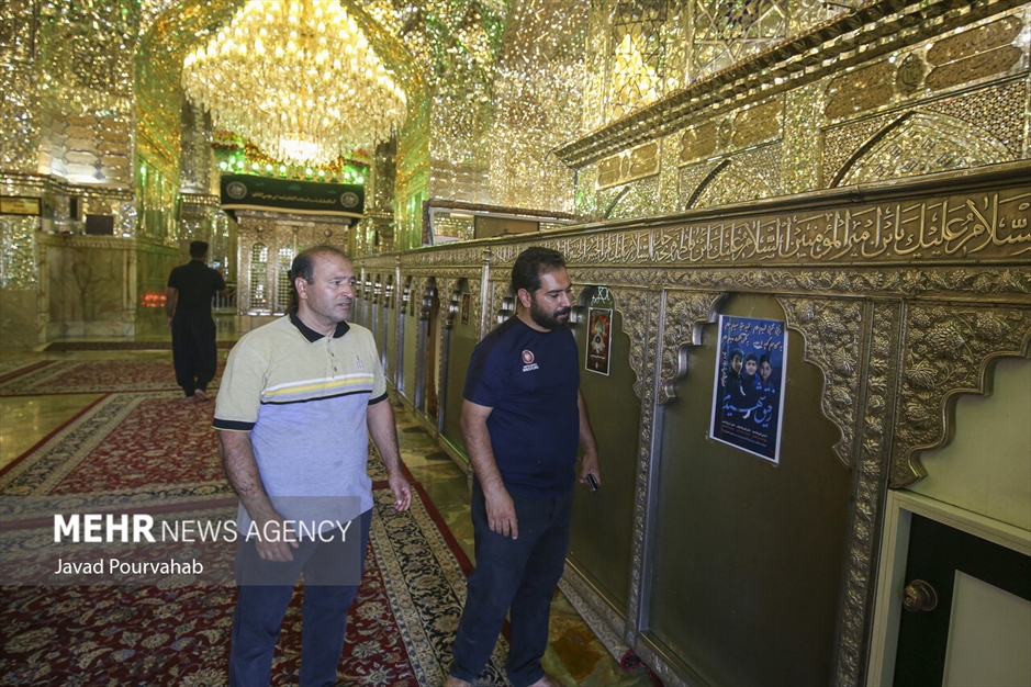 آرامش در حرم مطهر شاهچراغ علیه‌السلام