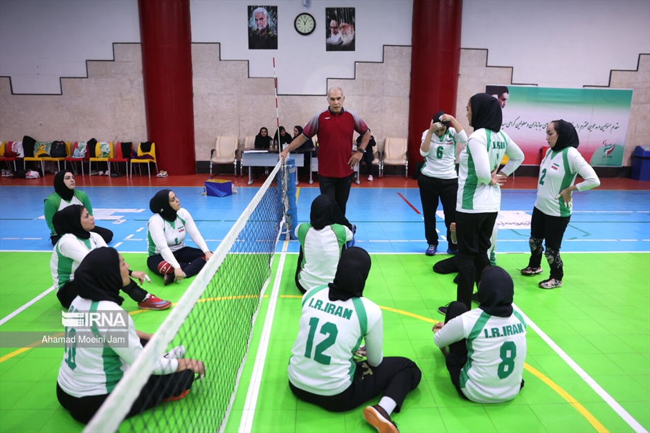 تمرین تیم ملی والیبال نشسته زنان