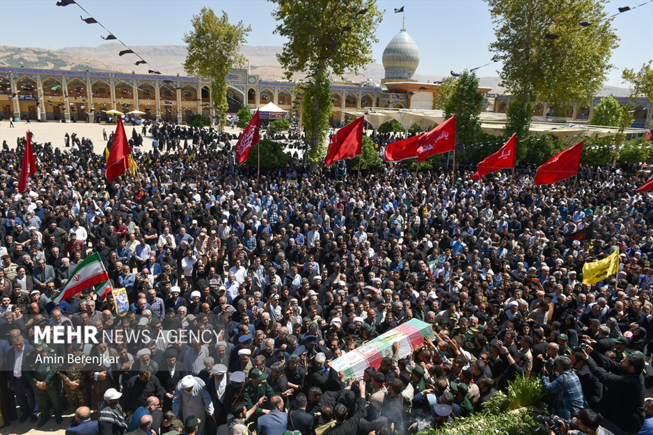 تشییع ۲ شهید حادثه تروریستی حرم شاهچراغ (علیه‌السلام)