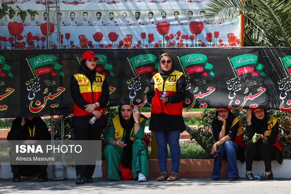 مراسم پایان دوره آتش‌ نشانان داوطلب