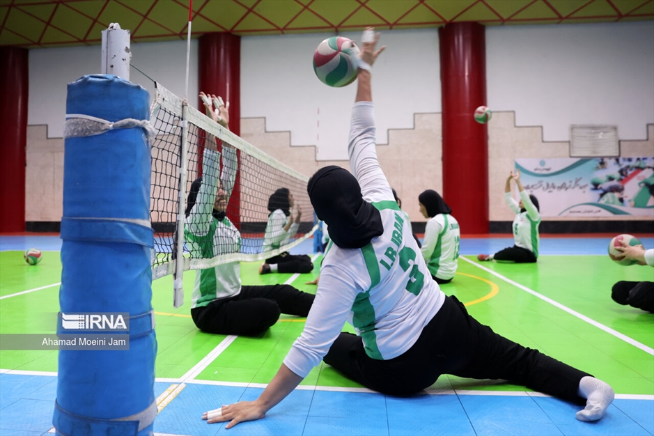 تمرین تیم ملی والیبال نشسته زنان