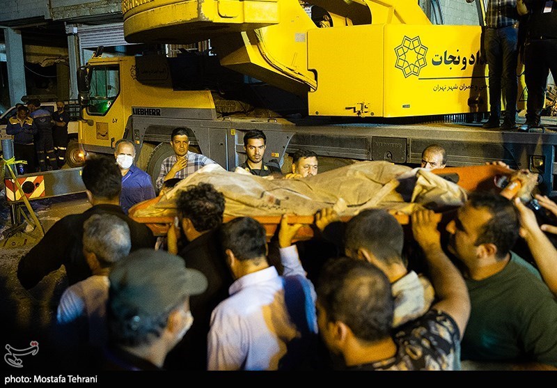 ریزش چند ساختمان در حال ساخت در جنوب تهران