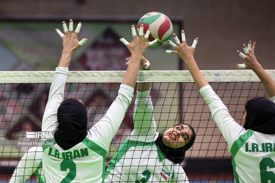 تمرین تیم ملی والیبال نشسته زنان