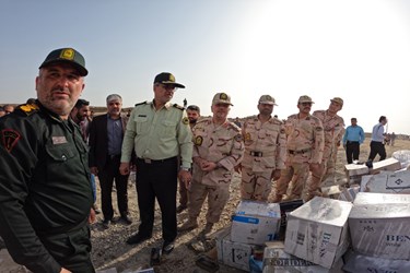 امحاء محموله ۵۲ تنی کالای قاچاق در هرمزگان