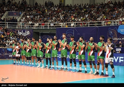 دیدار تیم های ملی والیبال ایران و عراق