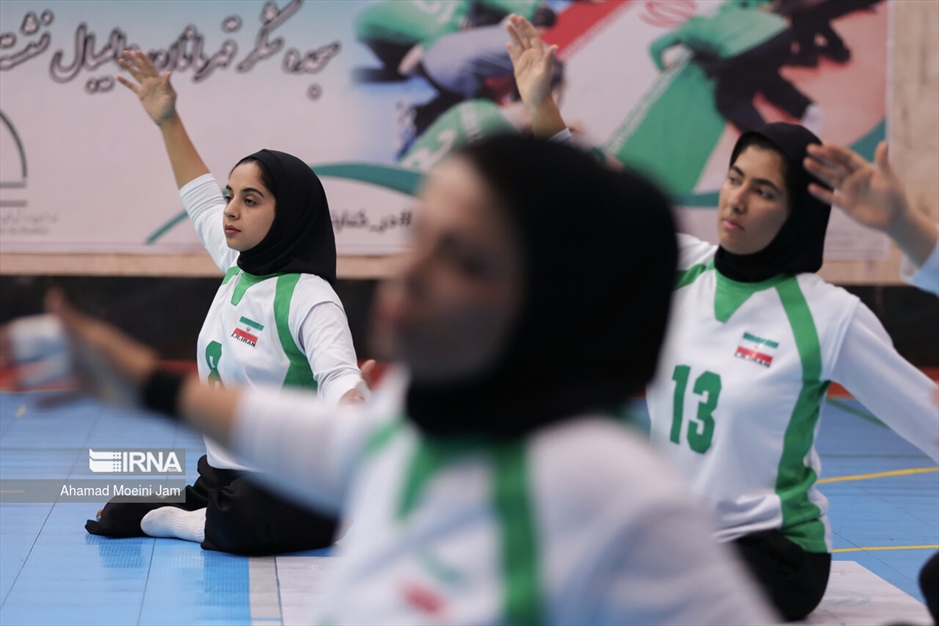 تمرین تیم ملی والیبال نشسته زنان