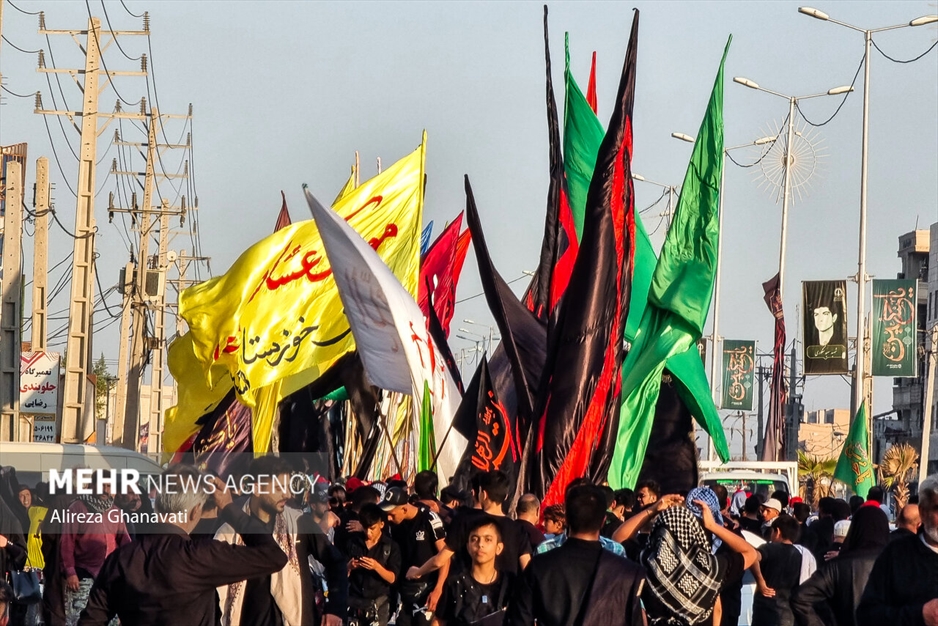 حرکت بزرگترین کاروان عشاق الحسین رامشیر به سمت کربلا معلی