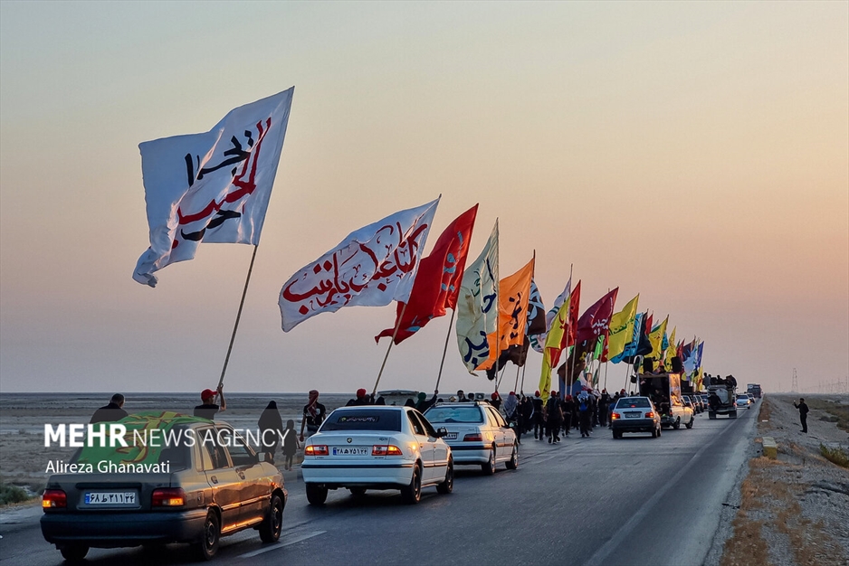 حرکت بزرگترین کاروان عشاق الحسین رامشیر به سمت کربلا معلی
