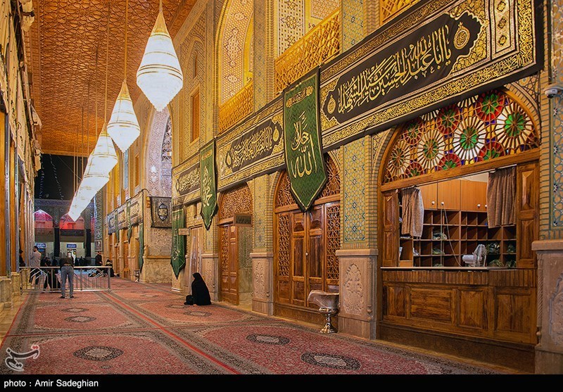 حرم مطهر شاهچراغ علیه‌السلام  بعد از حادثه تروریستی