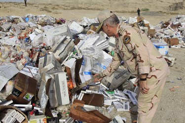 امحاء محموله ۵۲ تنی کالای قاچاق در هرمزگان