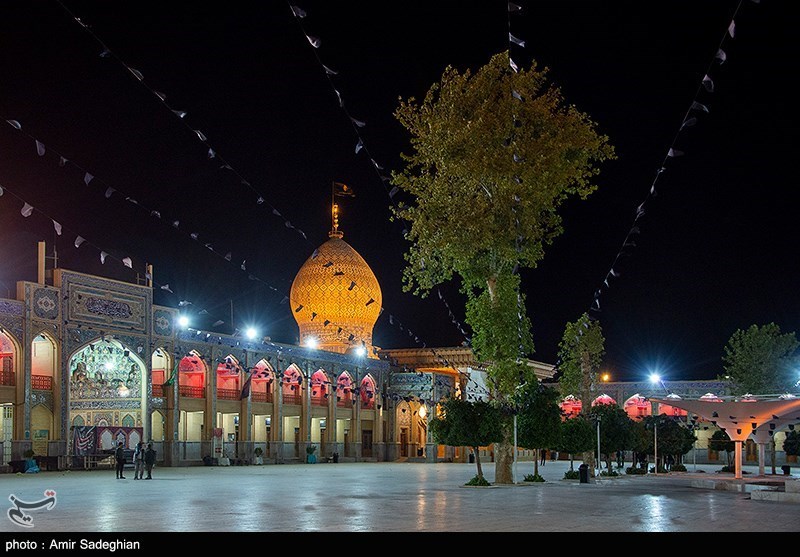 حرم مطهر شاهچراغ علیه‌السلام  بعد از حادثه تروریستی