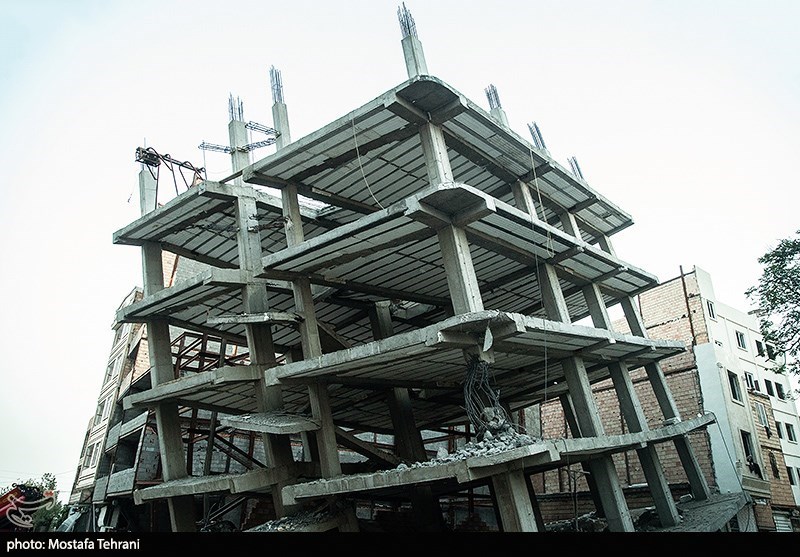 ریزش چند ساختمان در حال ساخت در جنوب تهران