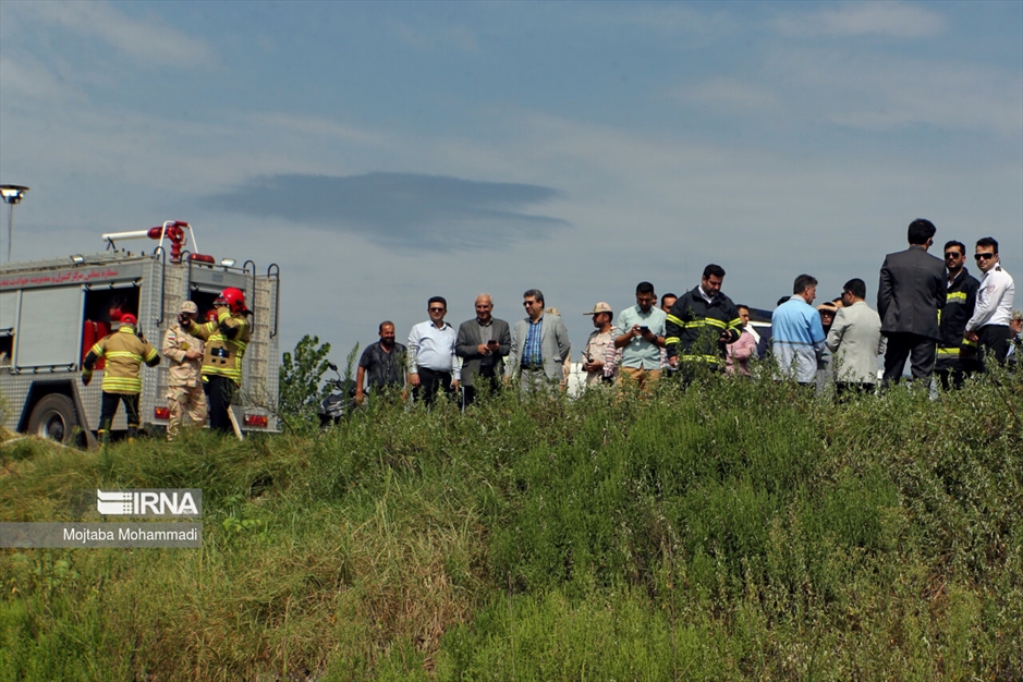 مانور اطفای حریق در تالاب بندرانزلی