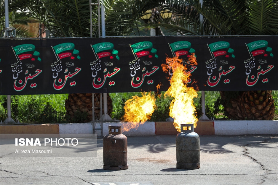 مراسم پایان دوره آتش‌ نشانان داوطلب